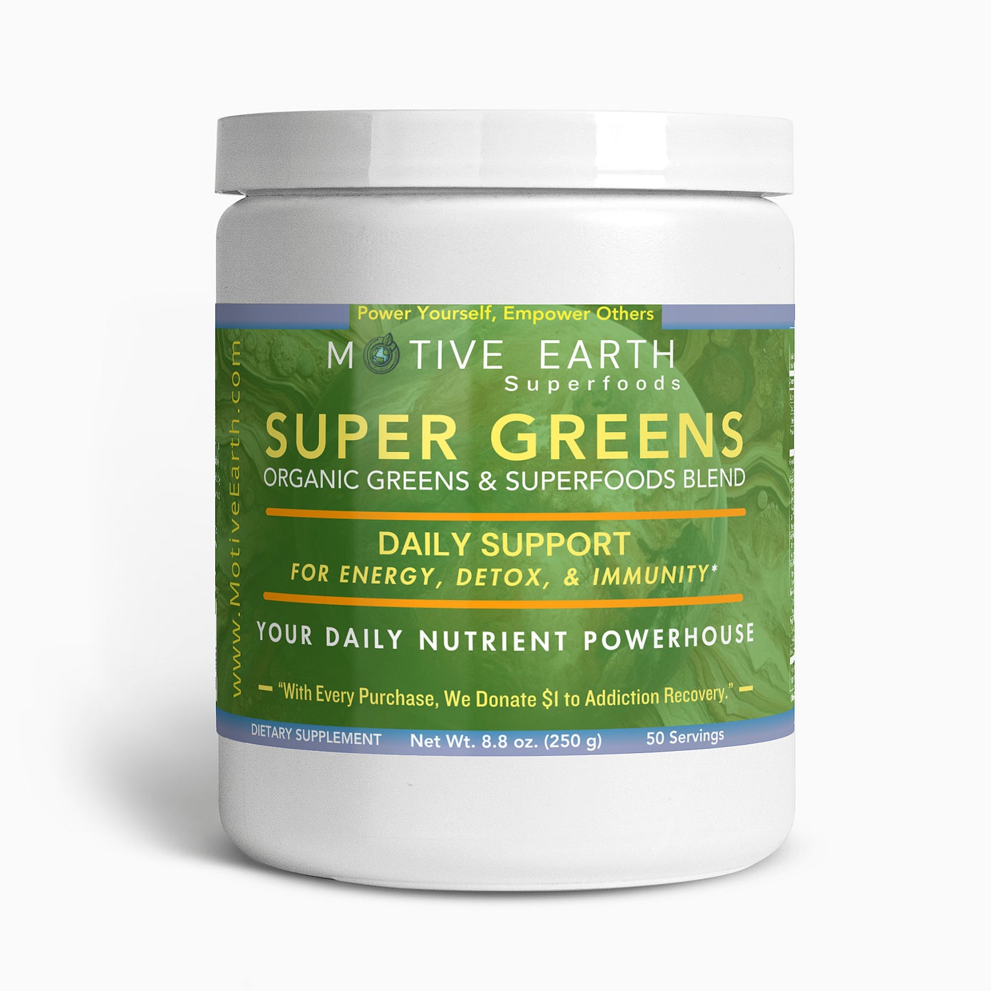 Super Greens: Ultimate Organic Green Superfood Blend for Holistic Health | Motive Earth