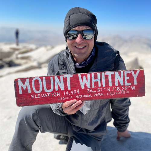 Jason on Mt Whitney 